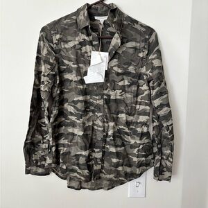 beachlunchlounge button down Camouflage Shirt